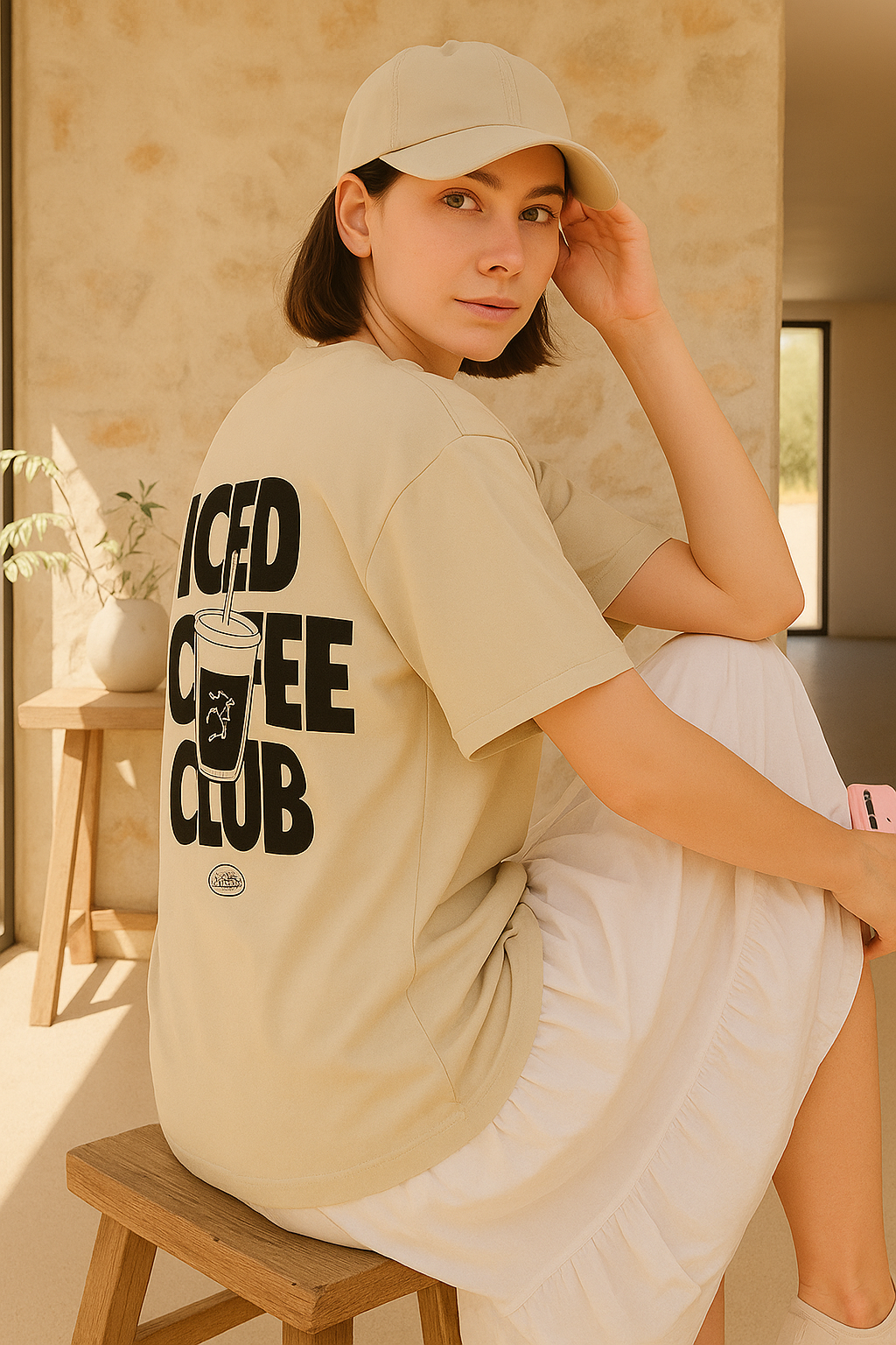 Oversized T-shirt for coffee lovers